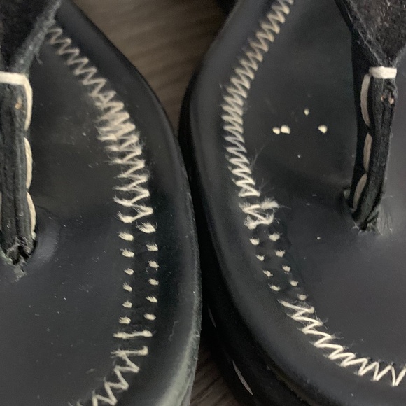 🌺DONALD PLINER Shana Black Suede Leather Sandal 8 - Picture 9 of 9